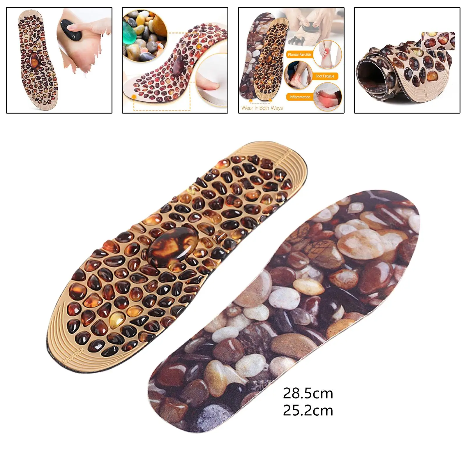 Faux Cobble Insole Breathable Can Be Cut Massage Insole Shoes Inserts Massage Foot Pad for Sandals Slipper Men Women Faux Cobble Insole Breathable Can Be Cut Massage Insole Shoes Inserts Massage Foot Pad for Sandals Slipper Men Women