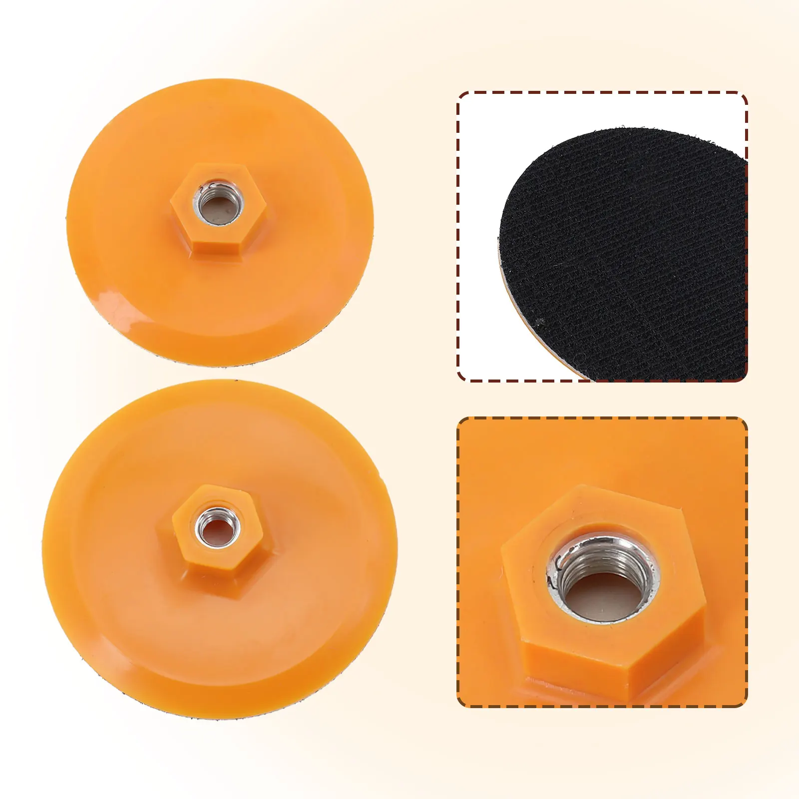 3 4 Inch Backing Pad Sanding Disc Backing Pad For Home Use For Car Maintenance Quick Pad Changes Black Hook For Polishing Pads