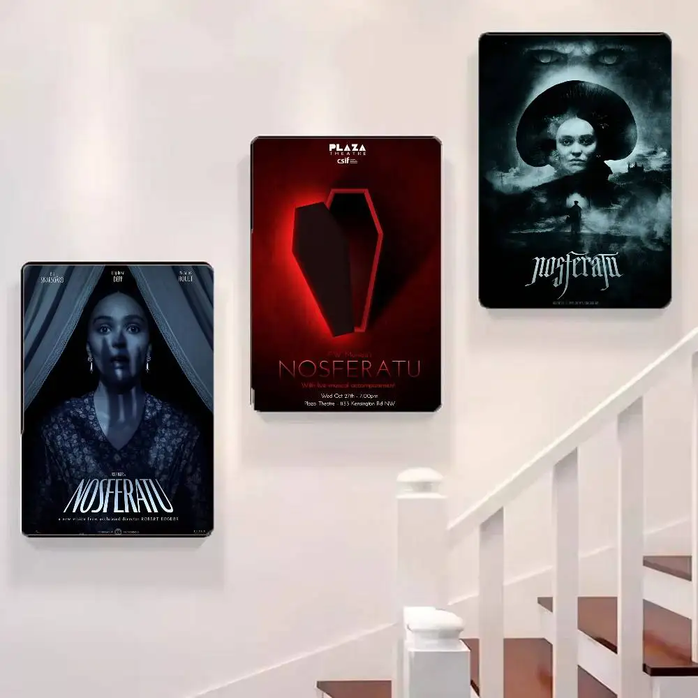 New Horror Movie N-Nosferatu Vampire Count  Poster Self-adhesive Art Waterproof Paper Sticker Coffee House Bar Room Wall Decor