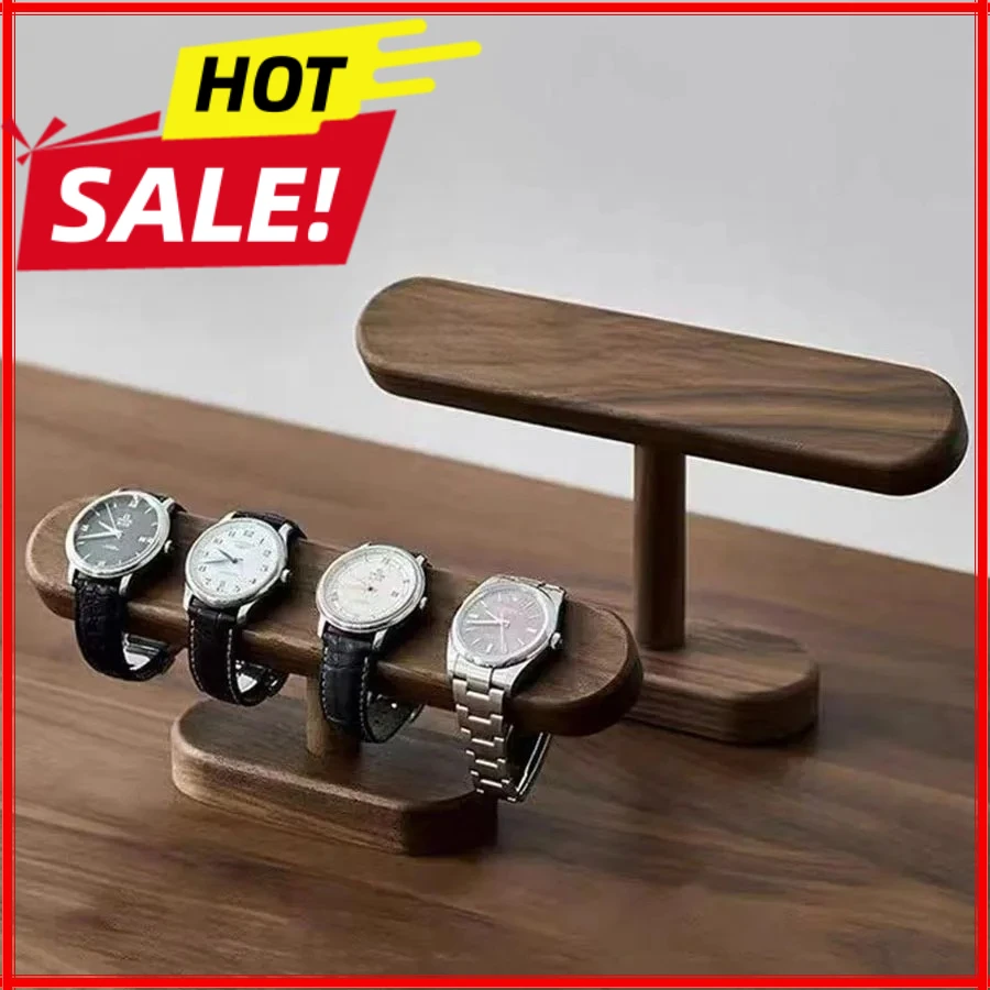 

Walnut Watch Bracket Display Holder Jewelry Bracket Chain Anklets Hanger Stand Racks Organizer For Counter Shows