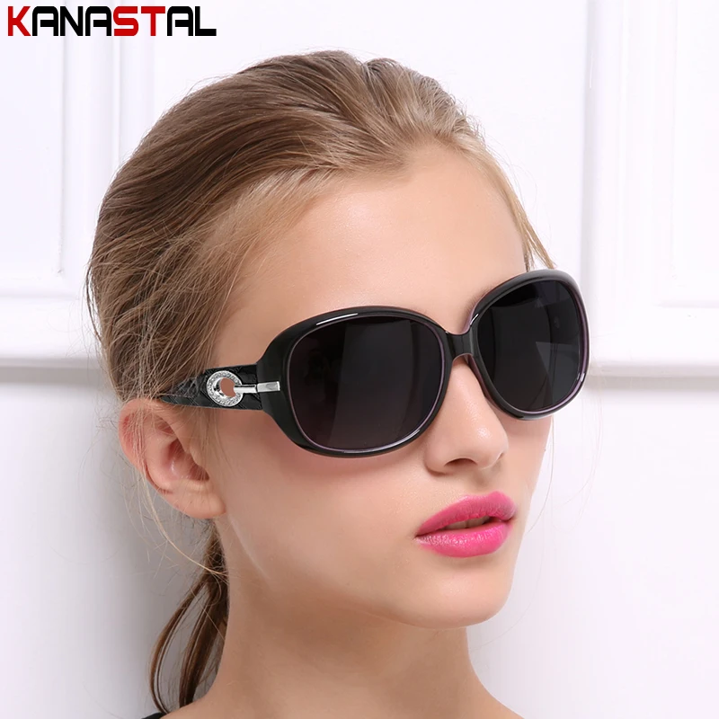 Women Polarized Sunglasses New UV400 Sun Glasses PC Eyeglasses Frame Sunscreen Beach Party Bike Travel Anti Glare Shade Eyewear