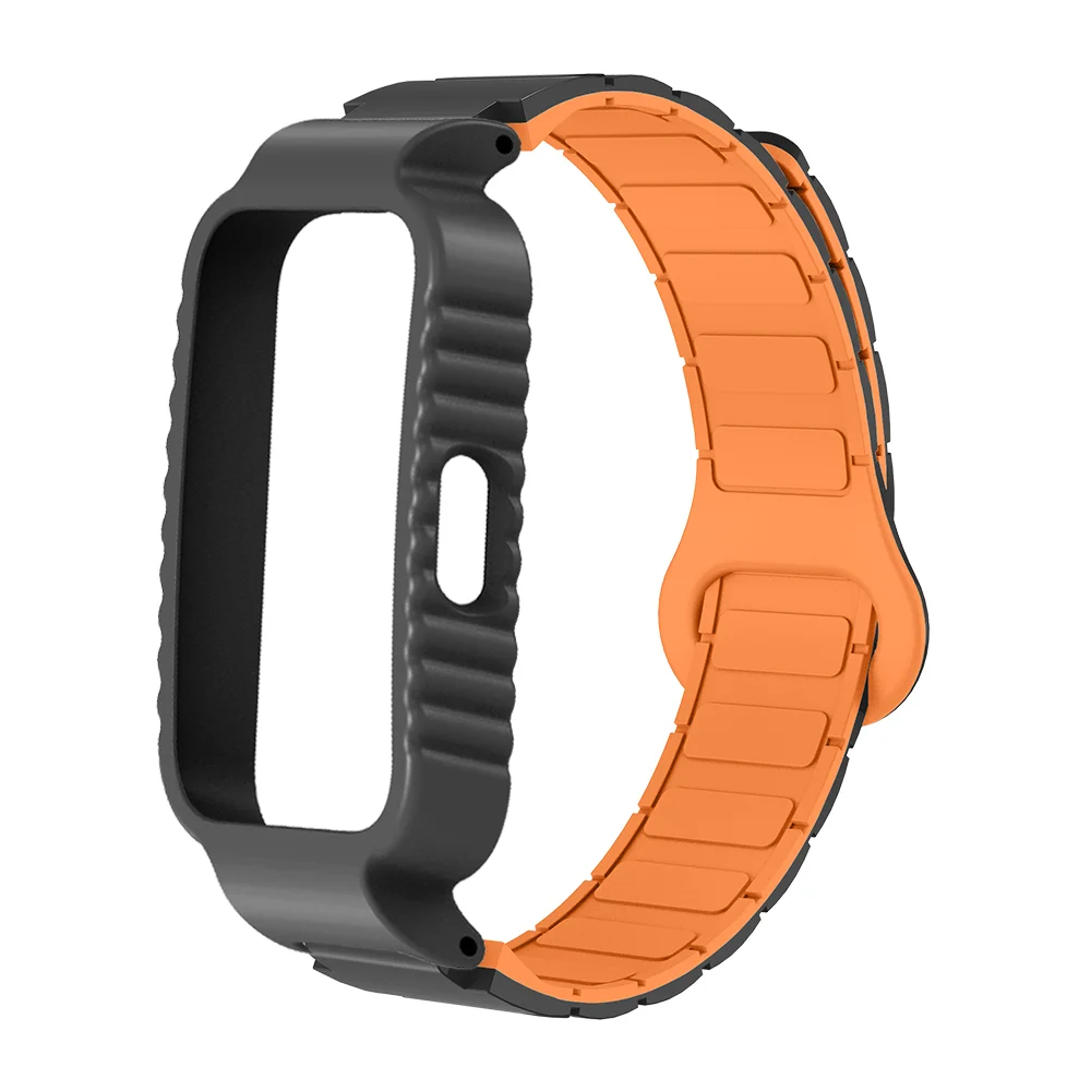 

12mm Magnetic Watch Strap For Huawei 8/8NFC/9/9NFC/10/10NFC Armor Style Quick Release Hard Silicone Case Waterproof Men Women