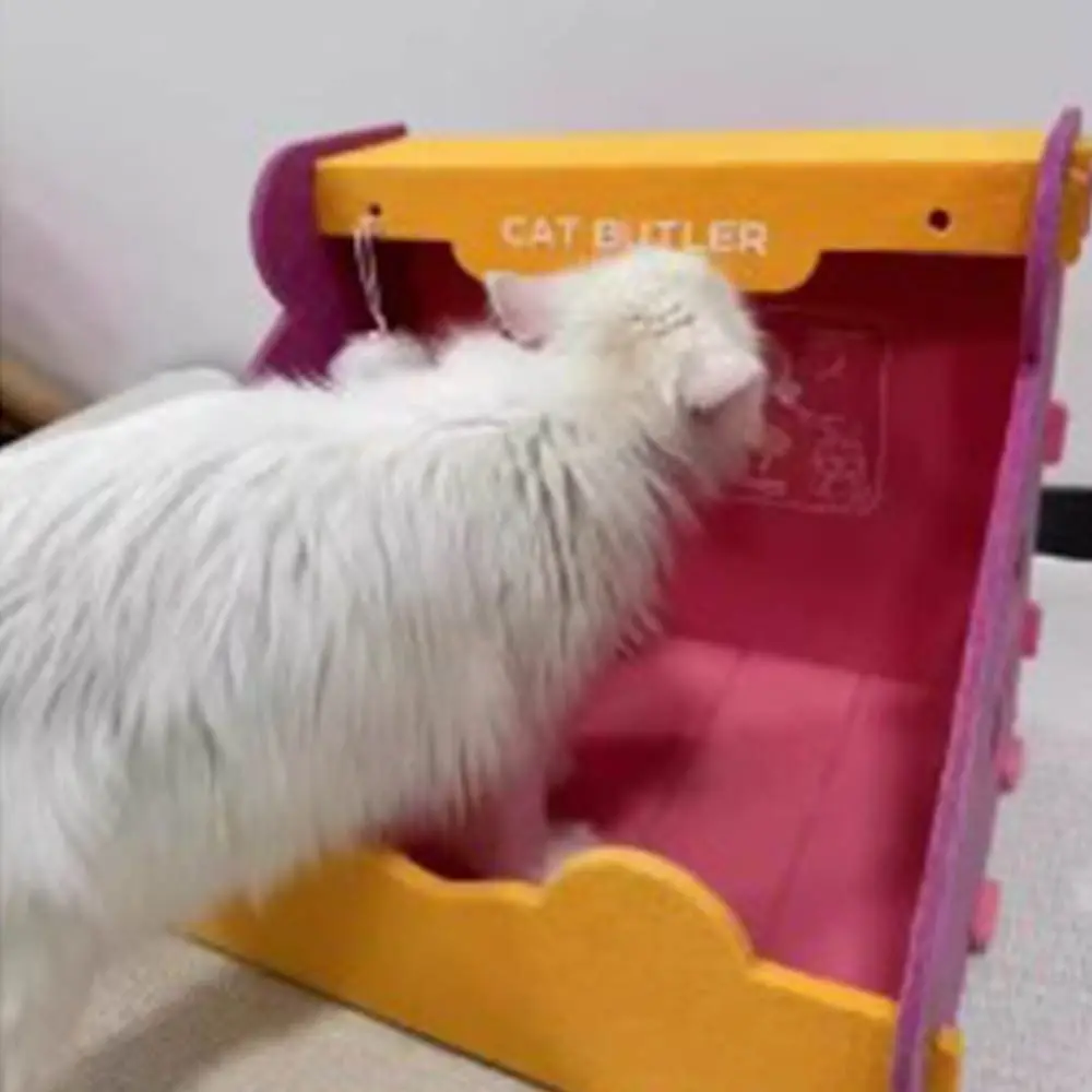 

Multi-Function Safety Felt Cat Nest Non Occupying Foldable Cat Paper Box Scratch Resistant Semi Closed Cat House Four Seasons