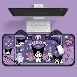 Sanrios-Tapis de souris mignon Kuromi Anime, tapis de souris respirant, tapis de clavier de jeu E-Sports Cartoon, tapis de bureau Kawaii, décoration de bureau