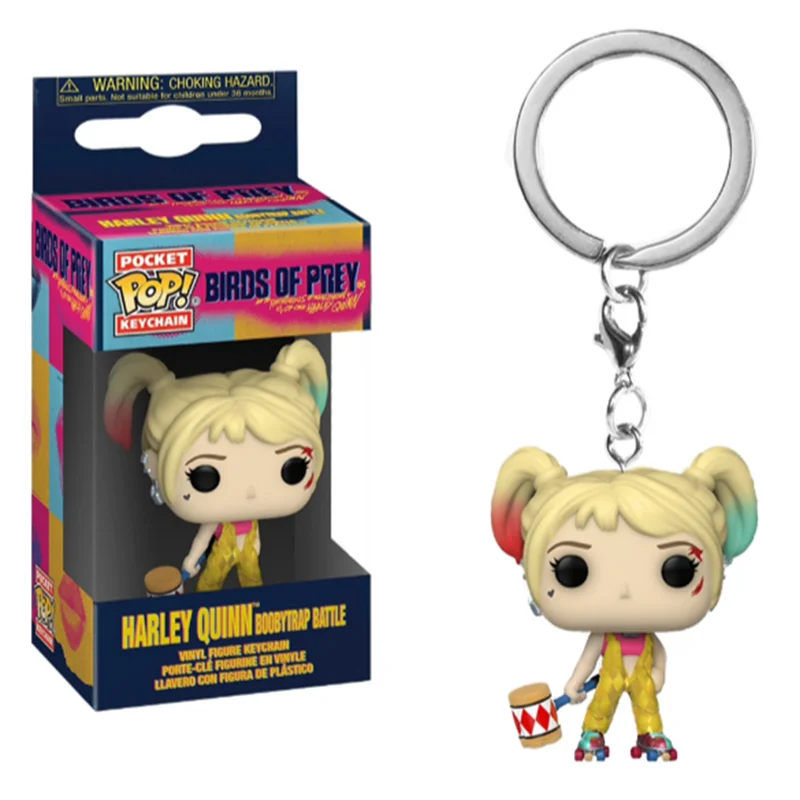 Funko POP Pennywise Ghost Face Chucky Joker Harley Quinn Roller Skater Keychain Action Figures Collection Model Toys For Gift