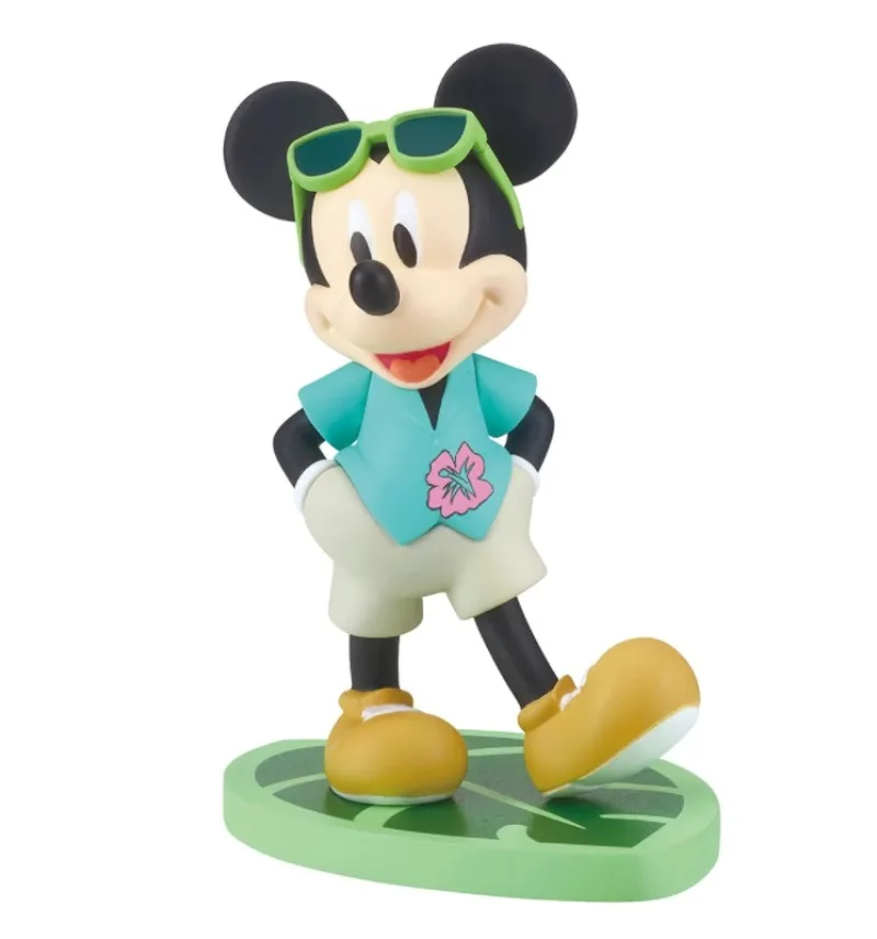 Originale Disney Gashapon Cute Anime Capsule Toys Mickey Mouse Minnie Donald Duck Daisy Hawaii Vacation Action Figure Model Gift