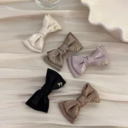 Hair accessories for women girl korean pins and clips bow Crab popular trendy leading fashion kpop ribbon Designer barrette 2024