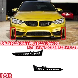 RM-CAR Front Bumper Lower Side Grille For BMW 3 4 SERIES M3 M4 F80 F82 F83 Front Bumper Air Inlet Grille Cover Trim 51118056599