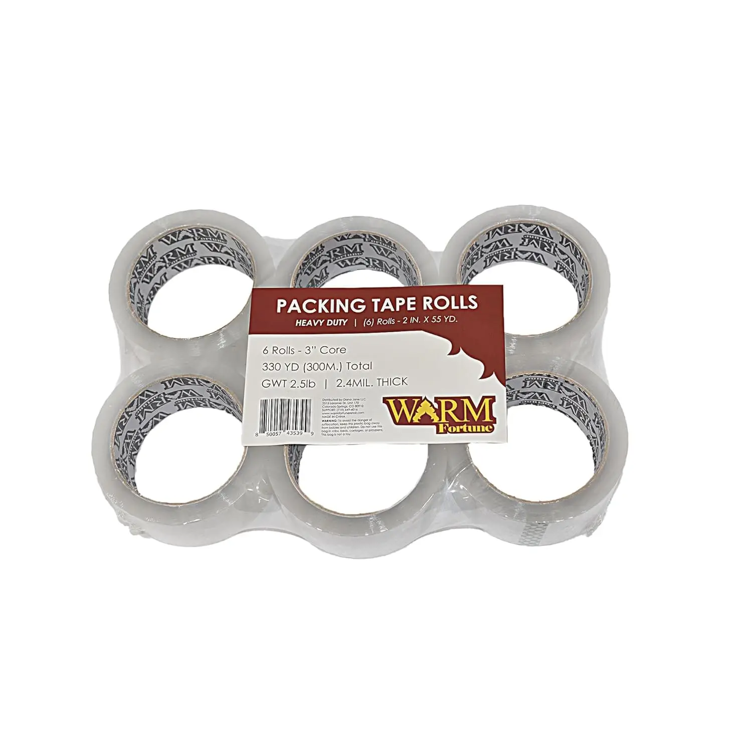 

Carton Sealing Clear Heavy Duty Packing Tape Box Shipping 2 Inches Wide 55 Yard 2.4mil Thikness 12 Rolls Total Shipping