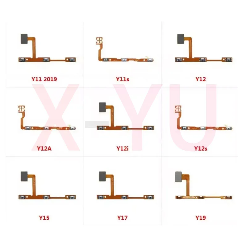 For VIVO Y19 Y17 Y15 Y12S Y12i Y12A Y12 Y11S Y11 2019 Power On Off Switch Volume Side Button Flex Cable Repair Parts