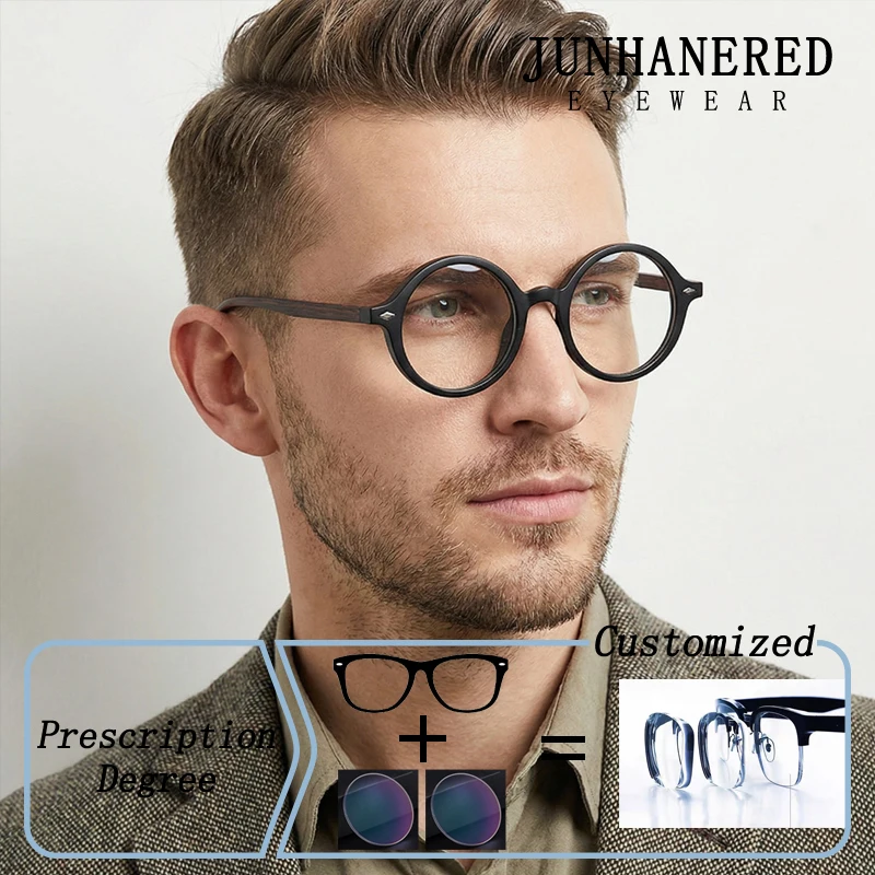 

Brand Deisgn Retro Square Oversized Round Frame Sunshade Prescription Glasses Anti Blue Ray Hyperopia Myopia Astigmatism Eyewear