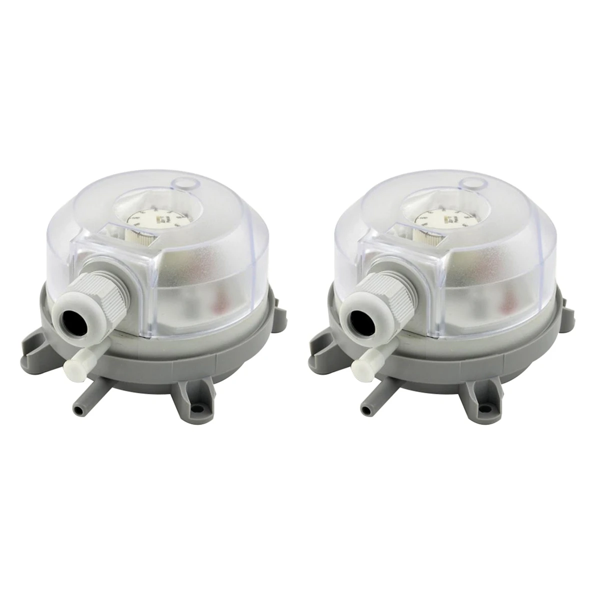 2X Air Differential Pressure Switch 50-500Pa Adjustable Micro- Pressure Air Switch