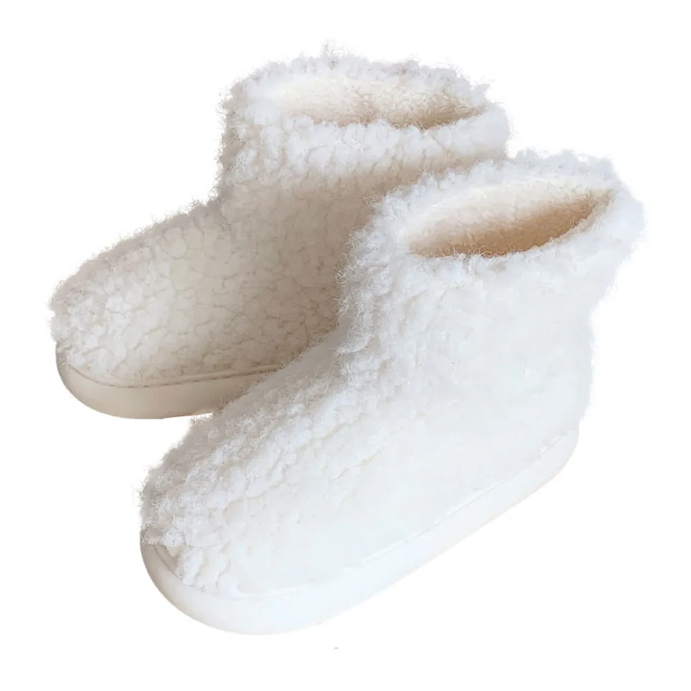 Women Snow Boots For Women Winter Outdoor Boots Thick And Warm Lamb Wool Plush Cotton Ankle Boots Household Shoes