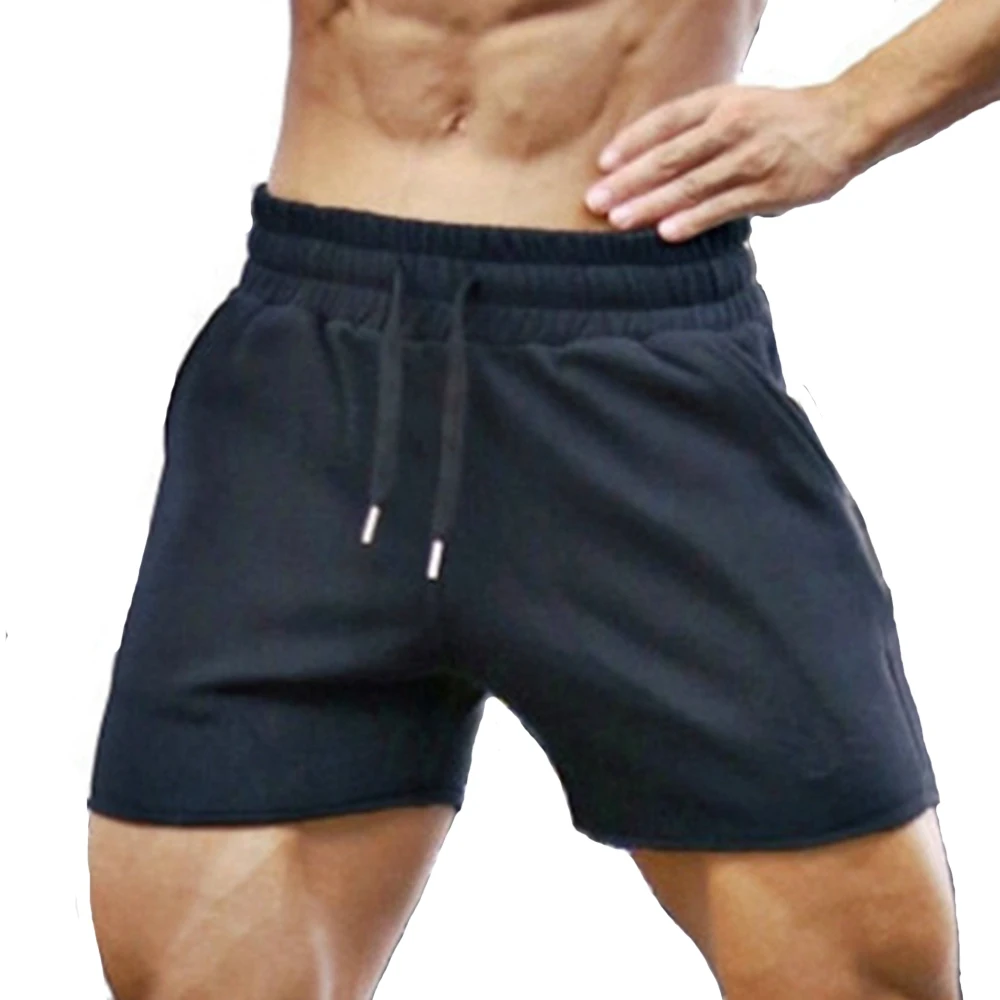 

Mens Running Shorts Cotton Basketball Bodybuilding Sweatpants Fitness Workout Short pants Jogger Ruched Gym Male Training Shorts