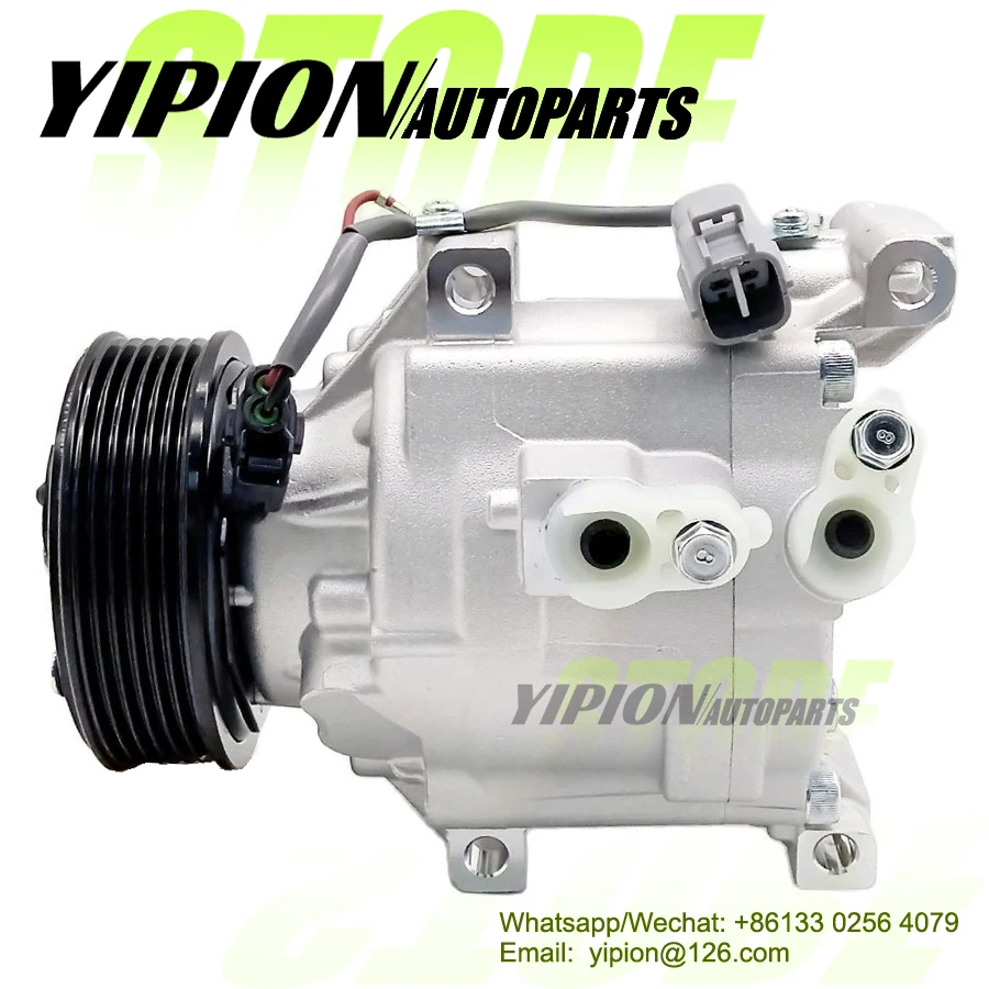 

For 2003 2004 2005 Toyota Echo L4 1.5L DOHC AC Compressor 88310-52351 88320-52400 447260-7842 447180-8750 SCSA06C 88310-52080