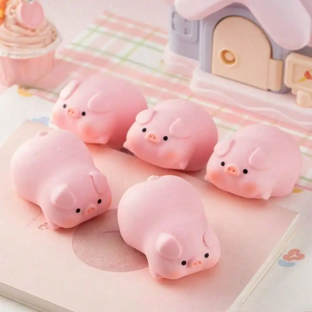 Creative Pig And Dog Shaped Flour Squeeze Ball, Slow Rebound Breathable Flour Ball, Soft And Comfortable To Knead, Cute Cartoon Design, Healing Stress Relief Toy