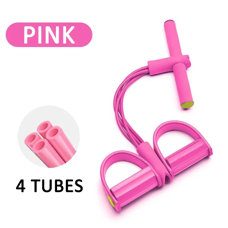 Multifunctionele pedaalspanner met vier buizen, yoga, elastische band, fitnessapparatuur voor thuis, buikversterking, spankabel