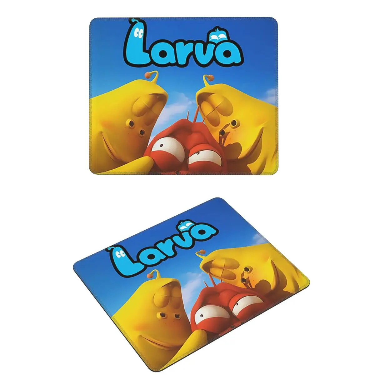 

Larva Yellow Red Funny Anime Mouse Pad Computer Keyboard Mouse Mat Gamer Laptop Desk Mat Office Accessories Table Mats