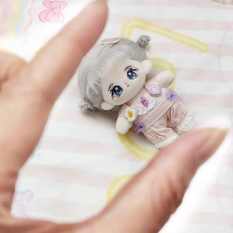 Mini cotton doll girl 10CM small pendant doll maid outfit