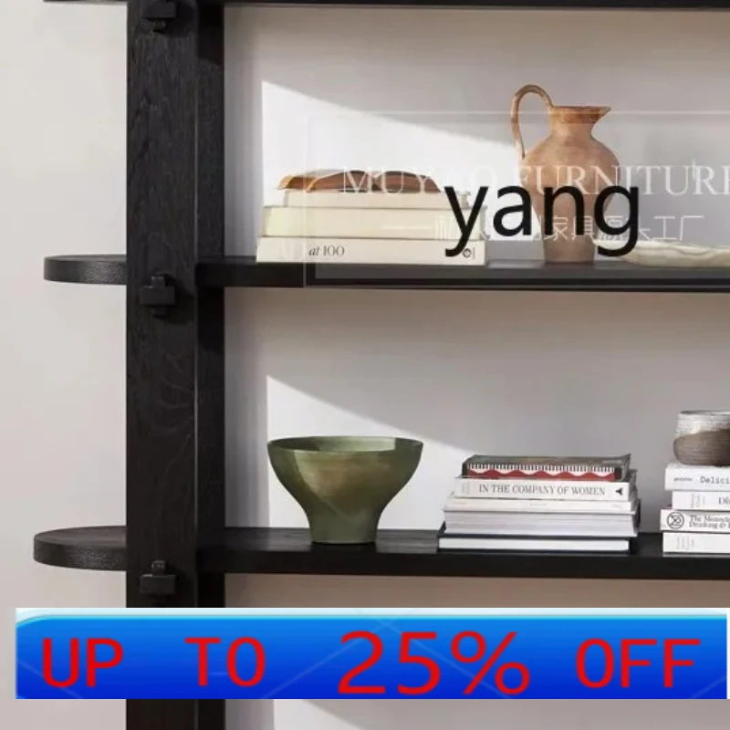

L,MM Nordic solid wood bookshelf modern simple five-layer floor-to-ceiling display shelf study office bookcase