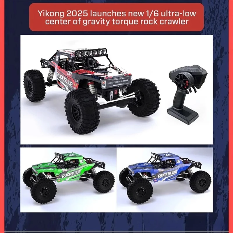 Vehículo todoterreno 4WD RC, centro de gravedad bajo, rendimiento, escalada, Control remoto, modelo de coche de escalada para regalo de adulto, YK4061, 1/6