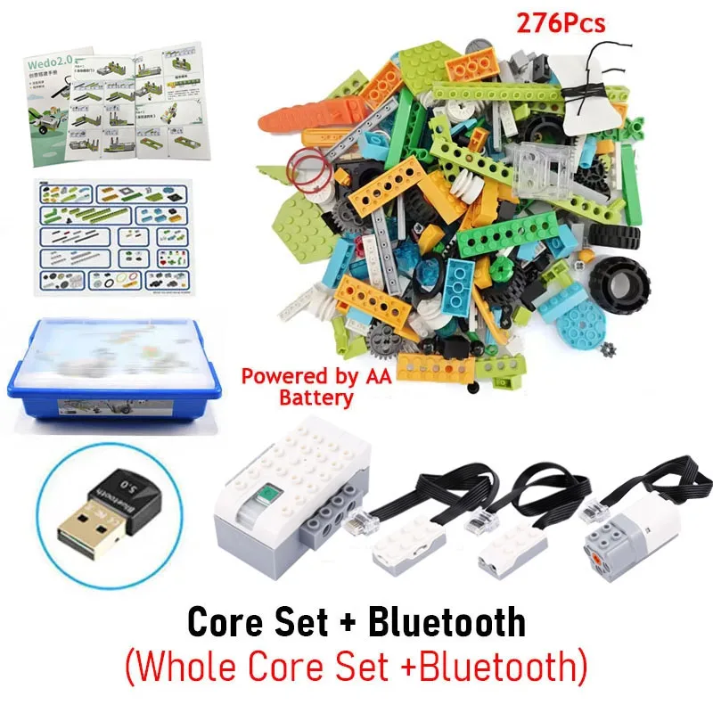 NIEUWE WeDo 2.0 Core Set Technische Bouwstenen Kit voor Schoolonderwijs DIY We-Do 45300 Scratch 3.0 Kinder Speelgoed Kerstcadeau