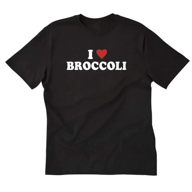 I Love Broccoli T shirt Heart Cotton  Veggies