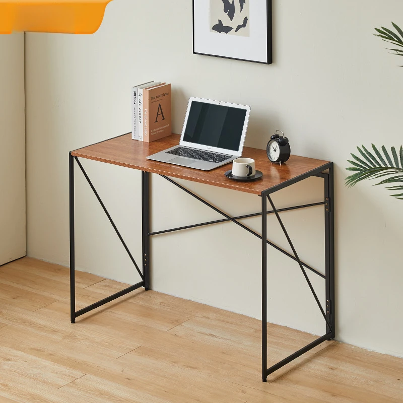 

Single person office desk wholesale household student computer desk simple rental room long table foldable floor standing desk