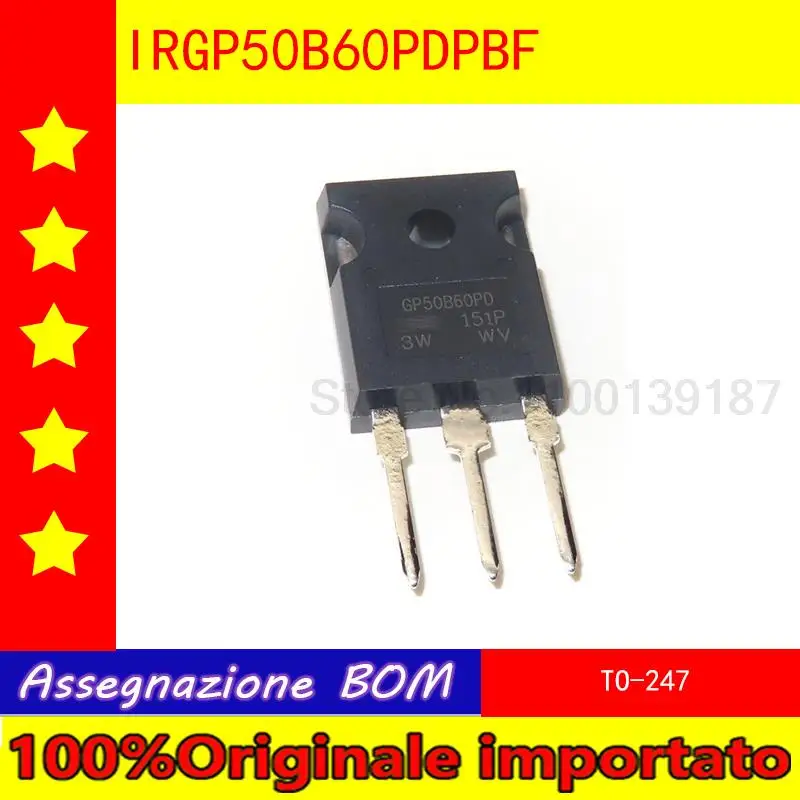 

10pcs/lot IRGP50B60PDPBF IRGP50B60PD GP50B60PD TO-247 IGBT field effect transistor 75A 600V