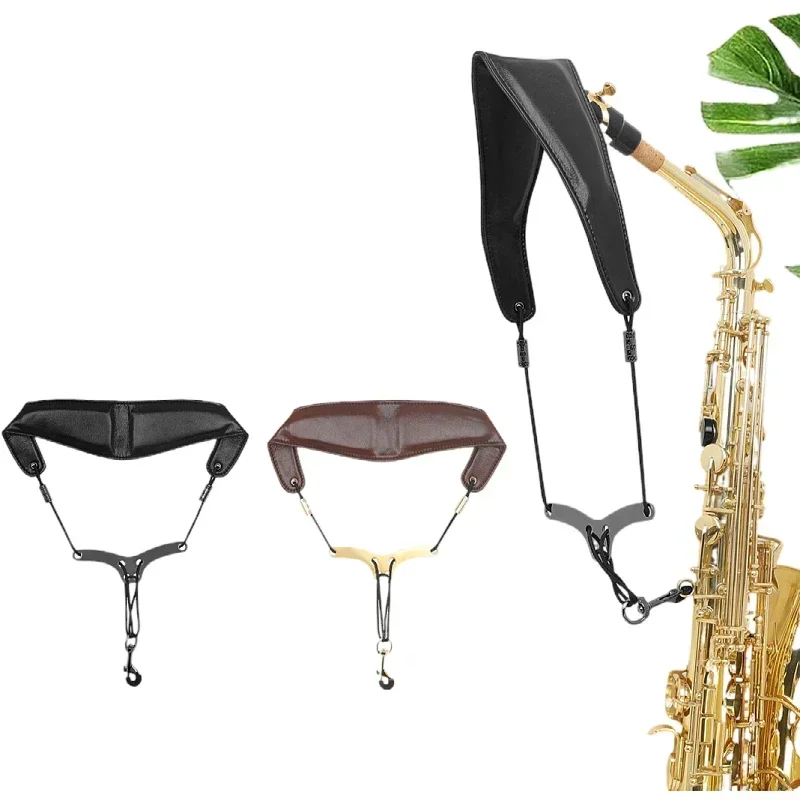 

Anti Slip Saxophone Neck Strap with Metal Hook Padding Comfortable and Secure Shoulder Strap for Saxophones and Wind Instruments