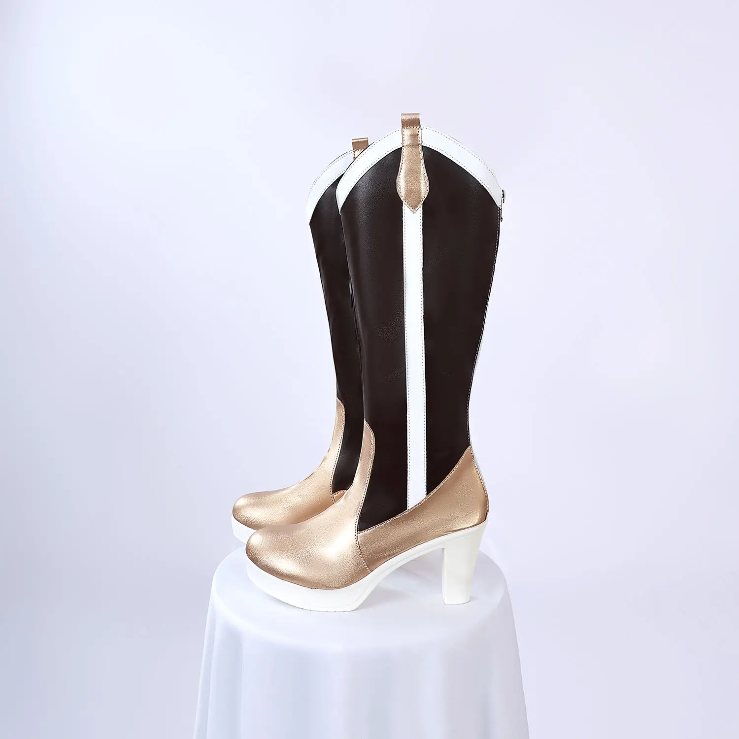 Tomoe Mami /Sakura Kyoko Cosplay Boots Anime Puella Magi Madoka Magica Cosplay Tomoe Mami Cosplay Shoes for Halloween