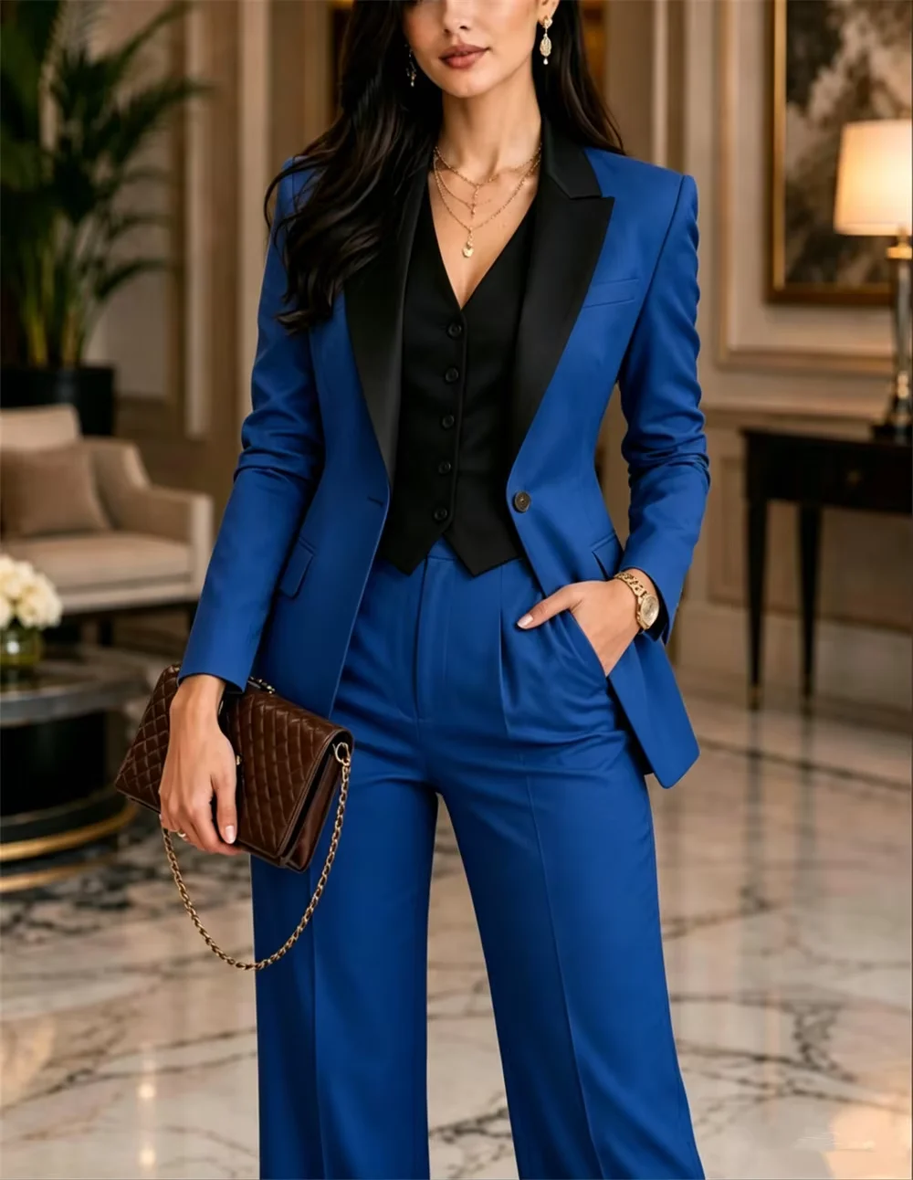 Lässiges Dreiteiliges Set für  – Women Formal Wear Trousers Bewertung und Preis