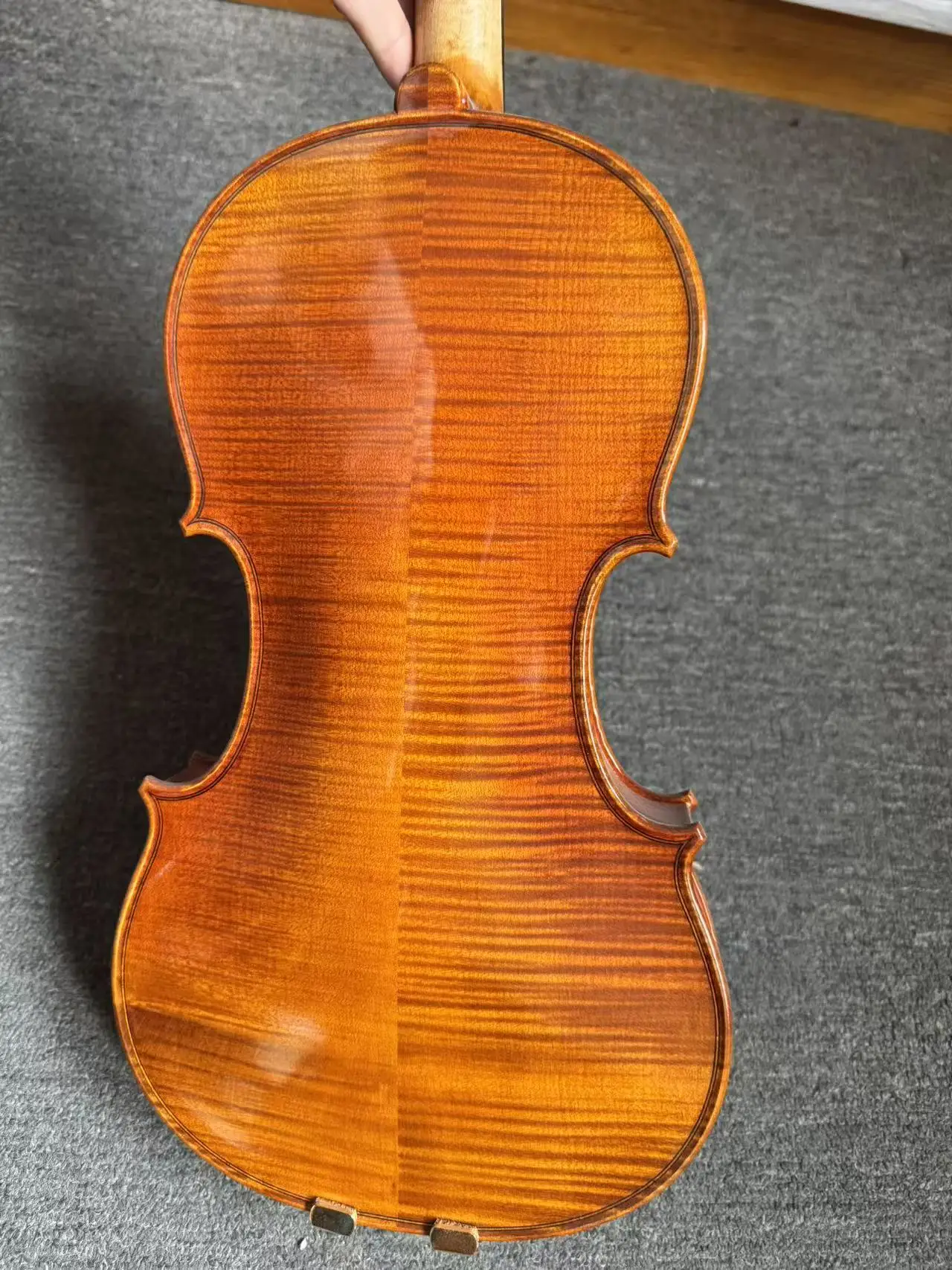 4/4 High quality handmade violin, spruce panel, maple backboard and side panel, with strings and box, in stock