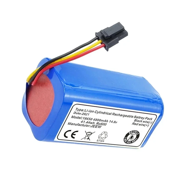 High Capacity 14.8 v 6800mah Robotic Vacuum Cleaner Battery Pack for 360 S5 S7 T90 Robotic Vacuum Cleaner Replacement Batteries