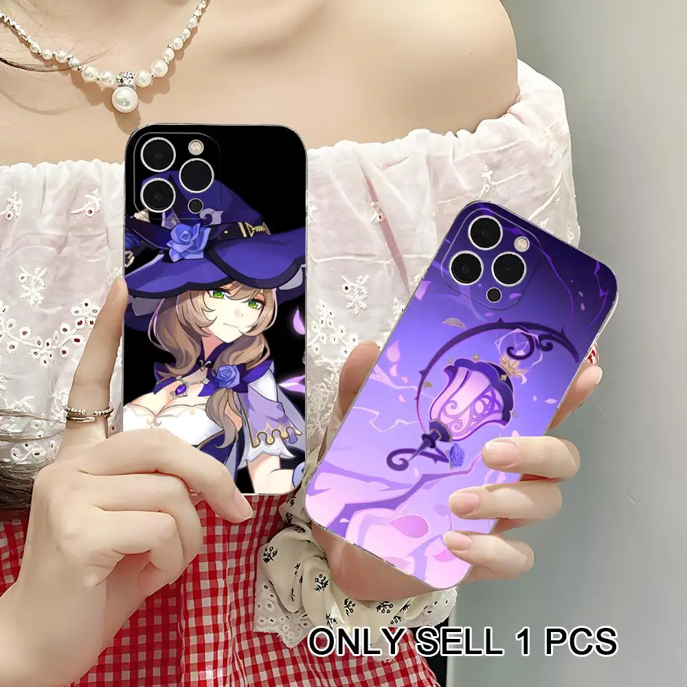 

Game GI Lisa Phone Case for iPhone 17 16 15 14 13 12 11 X XR XS Air Pro Max Plus Mini Soft TPU Clear Cover