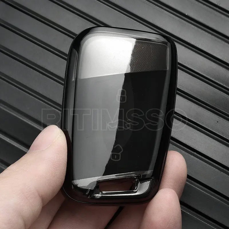 New Transparent Soft TPU Car Key Case Cover Bag for VW Volkseagen Passat B8 Magotan for Skoda Superb A7 Kodiaq Seat Shell Fob