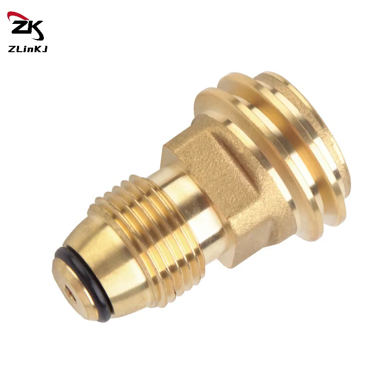 1PCS Outdoor Propane Inflation Connector Gas Stove Adapter POL To QCC1