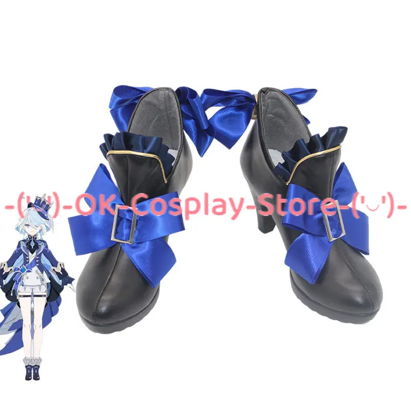 

Furina Cosplay Shoes Genshin Impact Cosplay Prop PU Leather Shoes Halloween Carnival Boots Custom Made