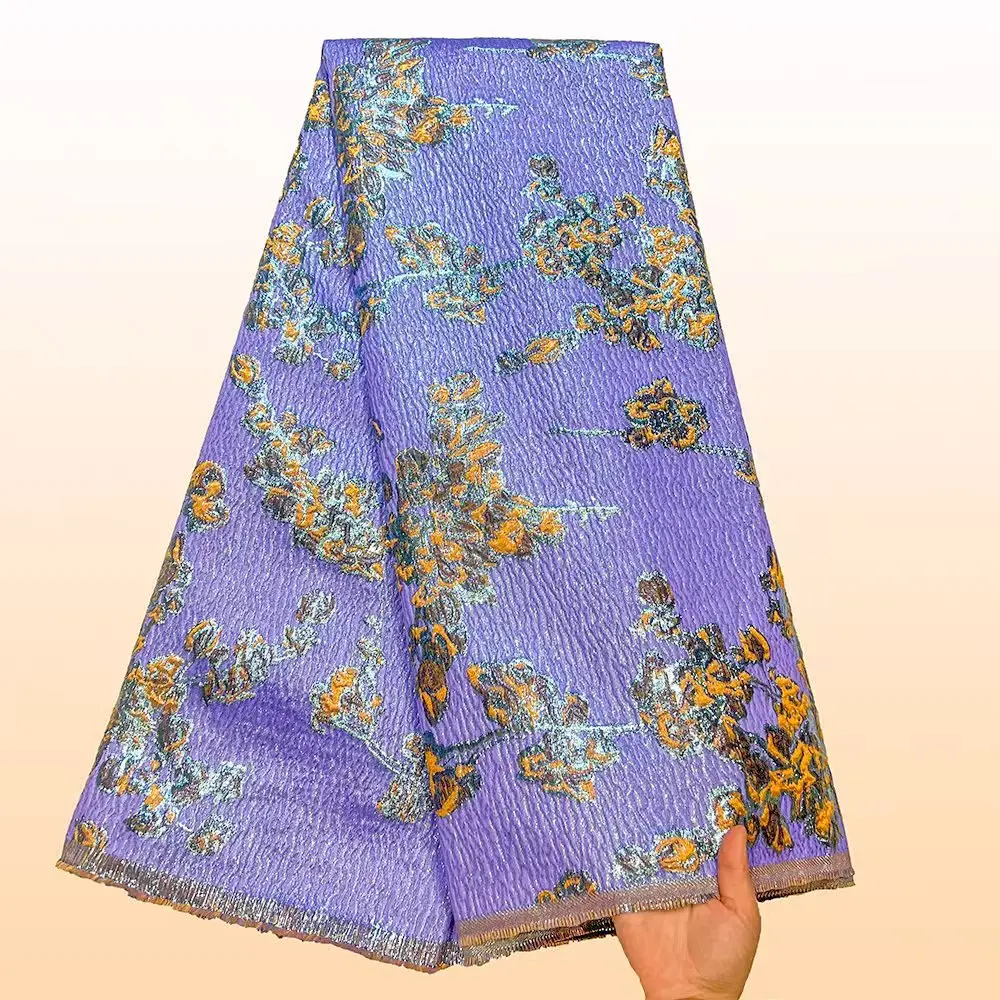 

High Quality Jacquard Lace Fabric 5 Yards French Brocade Fabric