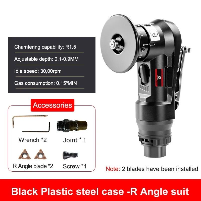 آلة الشطب الهوائية الصغيرة 45 درجة قوس المحمولة آلة الحواف المعدنية المحمولة 30000 دورة في الدقيقة التشذيب الزاوية إزالة الأزيز #5