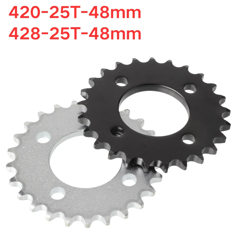 420/428 Chain 25 Teeth Rear Chain Sprocket For Go-Kart 70CC 90CC  110cc 125cc 140cc 250CC Pit Dirt Bike ATV Quad Bike Motorbike - view 2