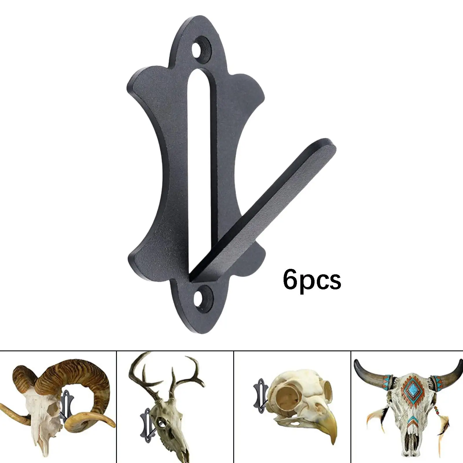 6 Pieces Skull Trophy Mount Skull Hanger for Small Animals Easy to Install