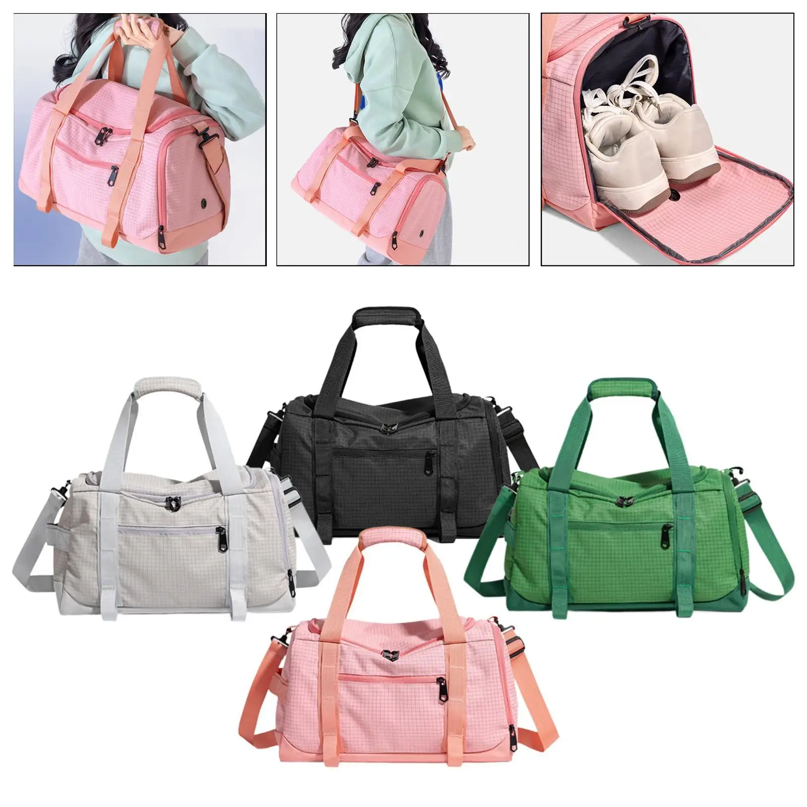 

Gym Bag Easy to Carry Adjustable Strap Sports Bag for Swimming Workout Men