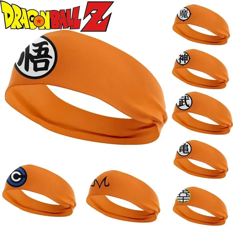 Dragon Ball Son Goku Sweatband for Men Women Elastic Sport Hairbands Head Band Yoga Headbands Headwear Sports Hair Accessories