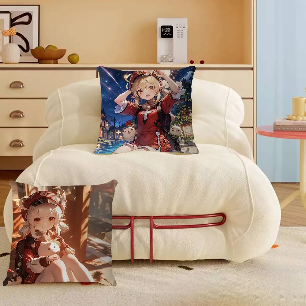 لعبة K-Klee صورة شخصية نص وسائد زخرفية منزلية هدايا منزلية مقاس 45 × 45 سم