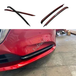 For Mazda 6 Mazda6 Atenza 2020 2021 2022 2023 Body Front Fog Light Lamp Eyebrow Frame Stick Carbon Fiber Cover Trim Parts 2Pcs