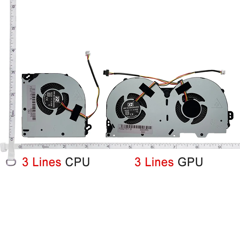 

New Laptop CPU GPU Cooling Fan for Clevo P960RD P960RC P970RN P970RD P970RC T800 T1000 T97 T96 T96E 3 Lines/4 Lines Fan