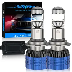 H4 H7 Led Projector Lens Left Hand H8 H11 9005 HB3 9006 HB4 Car Headlight Bulbs Canbus 100W 30000LM Powerful Mini Lamp 6000K