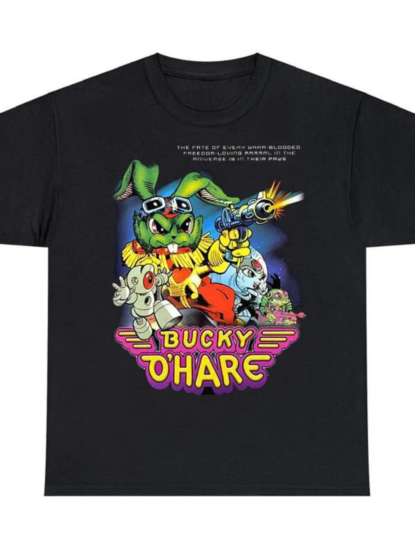 

Bucky O'Hare Anime T-Shirt - Vintage Manga Graphic, Soft Cotton, Casual Streetwear