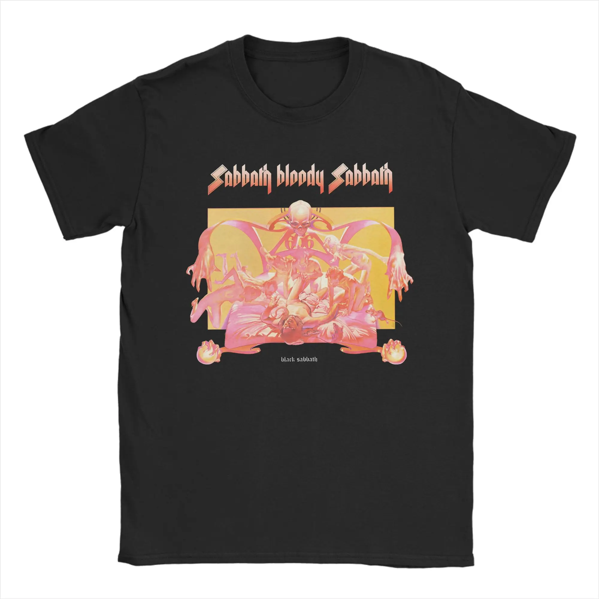

Black Sabbaths Rock Music T Shirt Men's Cotton Casual T-Shirts Round Collar Tees Short Sleeve Tops Party